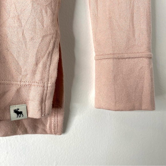 abercrombie kids Lightweight Knit Pale Rose Hooded Pullover NWT - Picture 5 of 6